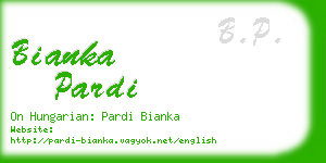 bianka pardi business card